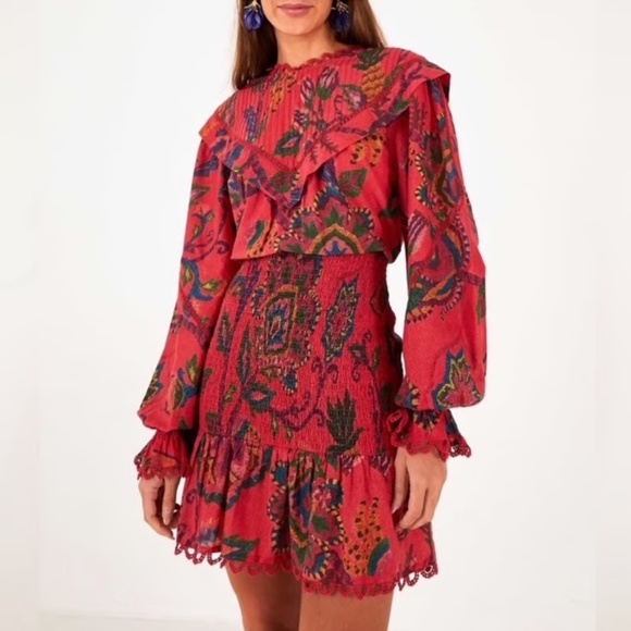 FARM Rio Dresses & Skirts - Farm Rio | Sunset Tapestry Mini Dress